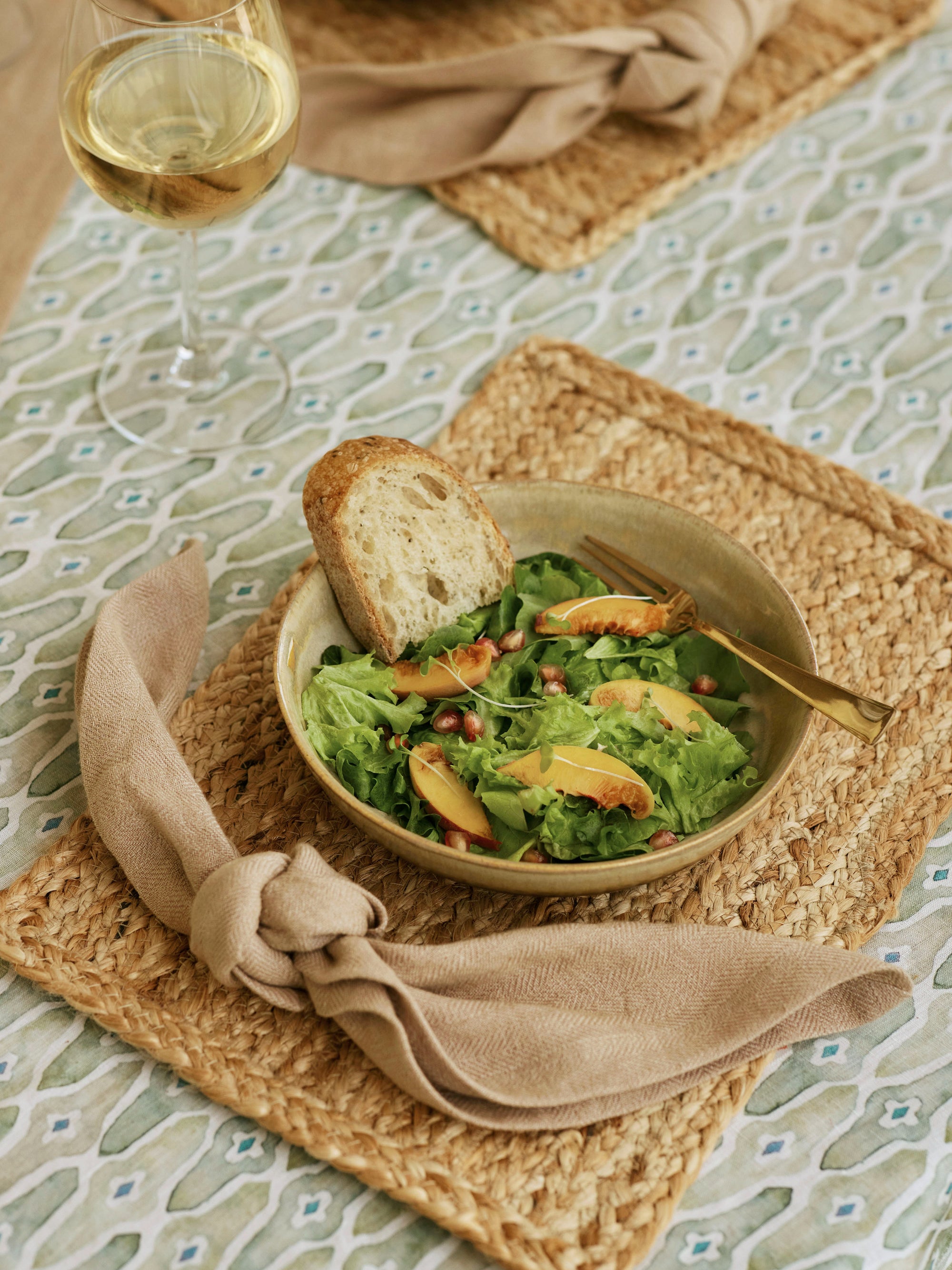 Herringbone Linen Table Napkins Set of 2