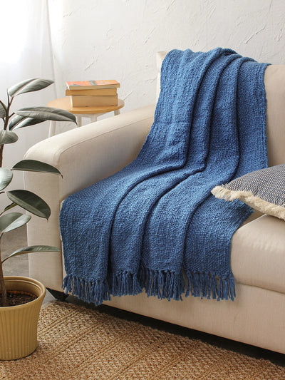 Niltava Throw Blue