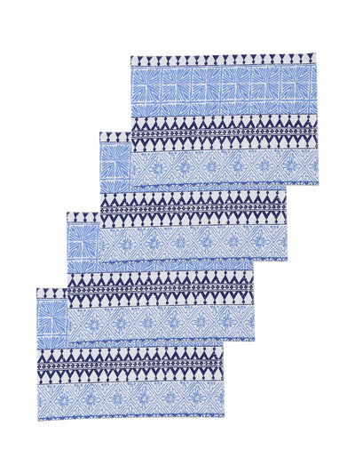 Alankaar Placemat Set Of 4 Placemats (Blue)