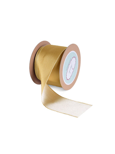 Reversible Gold With Beige Ribbon