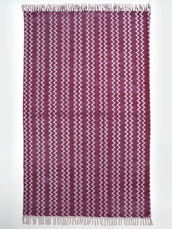Chevron Block Print Rug