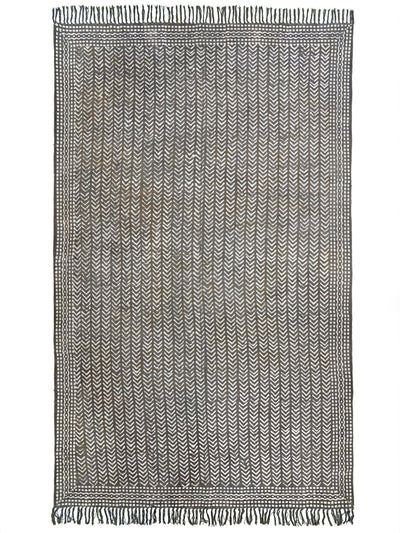 Indoor Chevron Block Print Rug