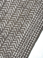 Indoor Chevron Block Print Rug