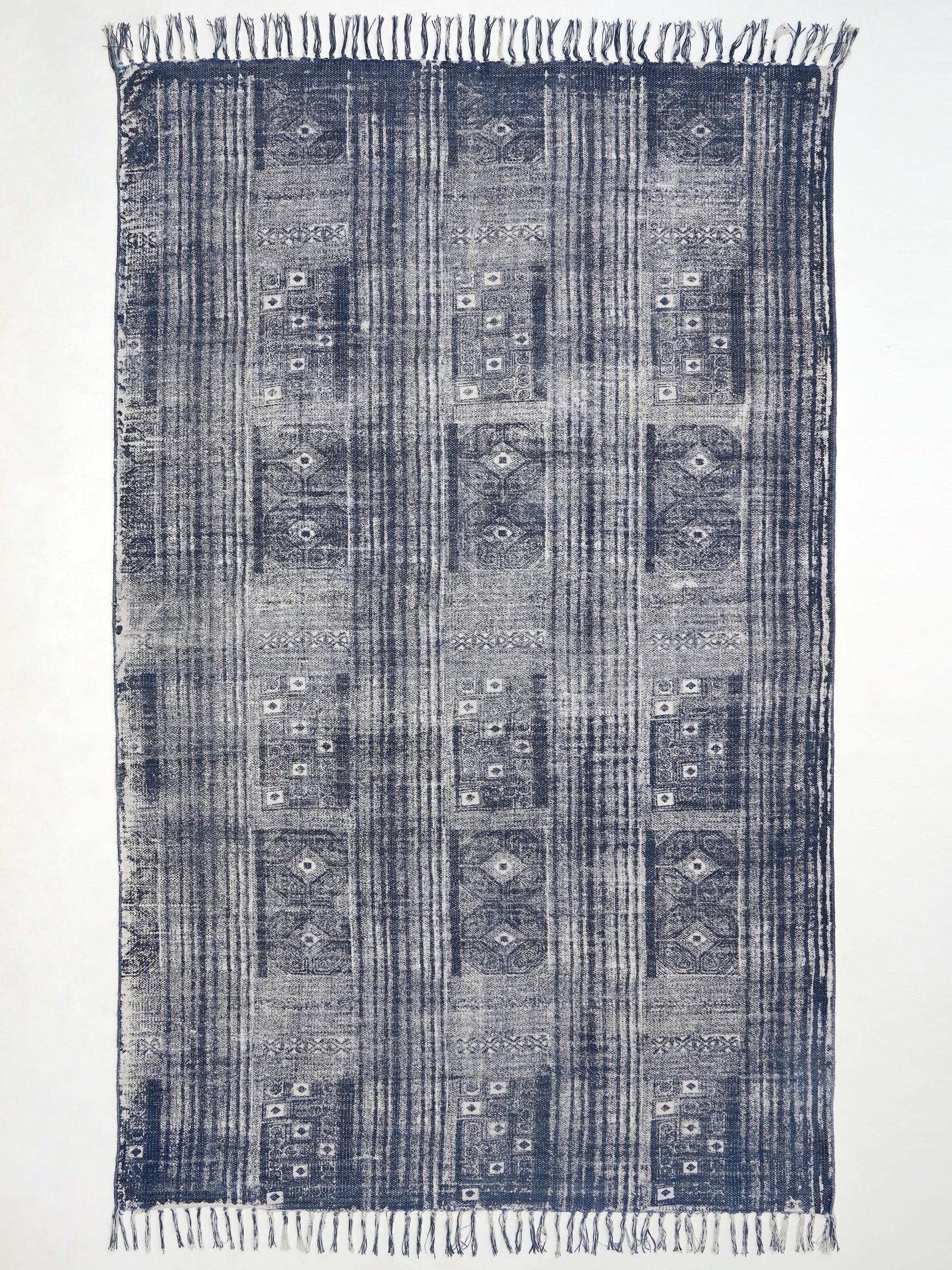 Black and White City Rug