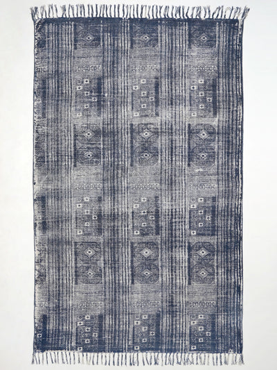 Black and White City Rug