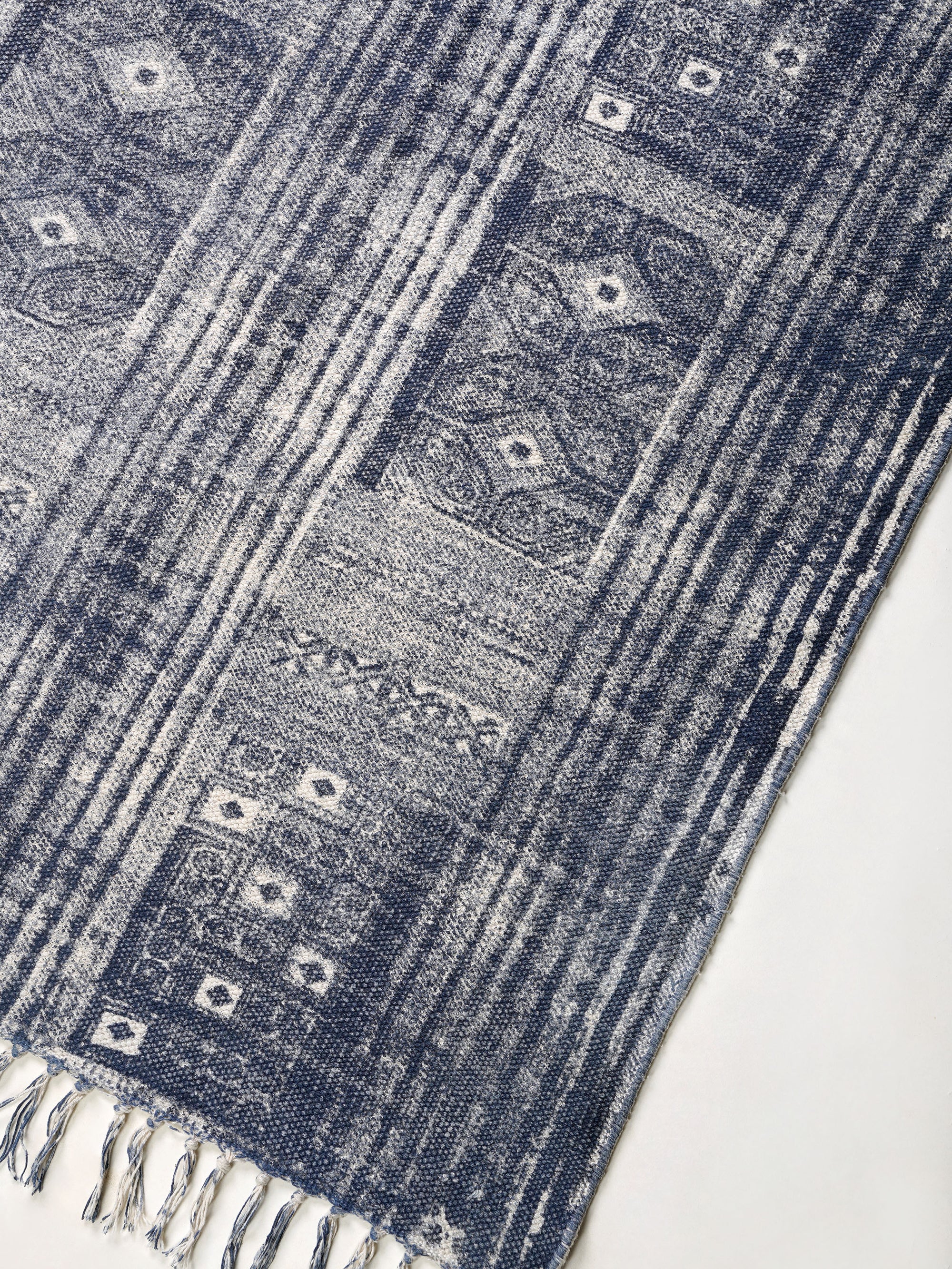 Black and White City Rug