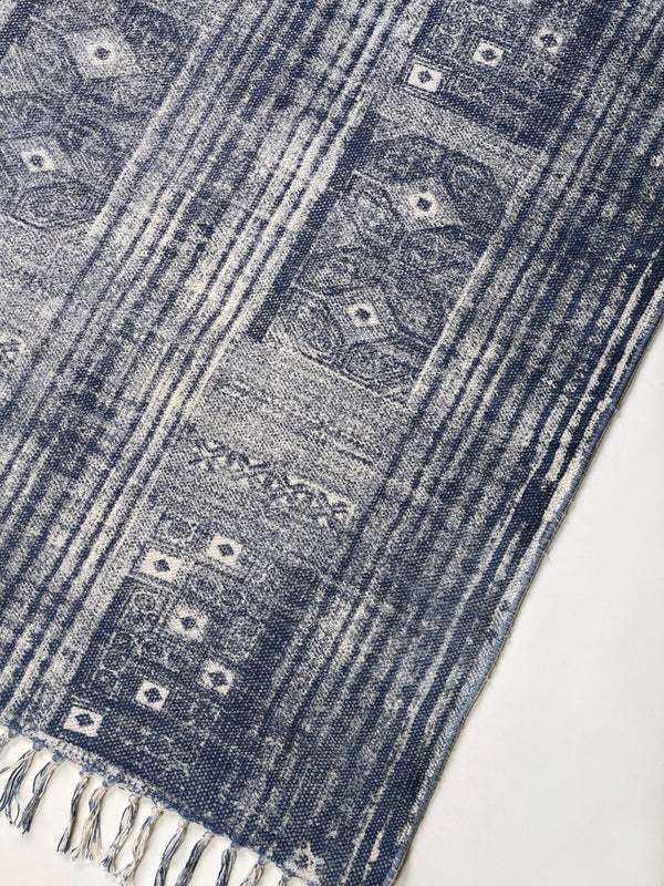 Black and White City Rug