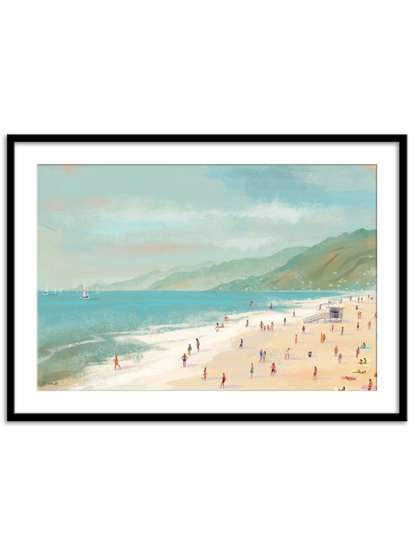 Wall Prints - Santa Monica Beach
