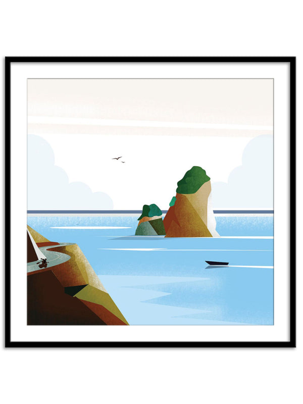 Wall Prints - Illustrated Italian Landscape VI
