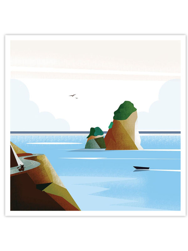 Wall Prints - Illustrated Italian Landscape VI