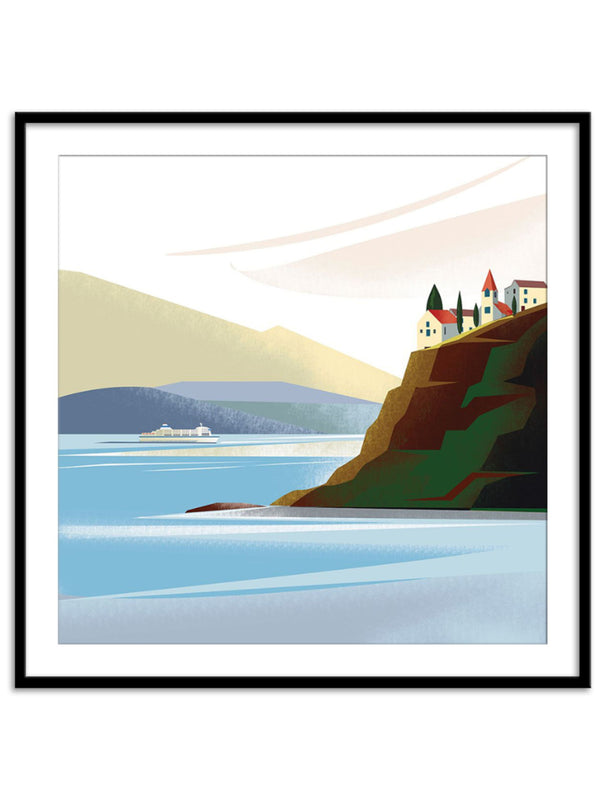 Wall Prints - Illustrated Italian Landscape IX