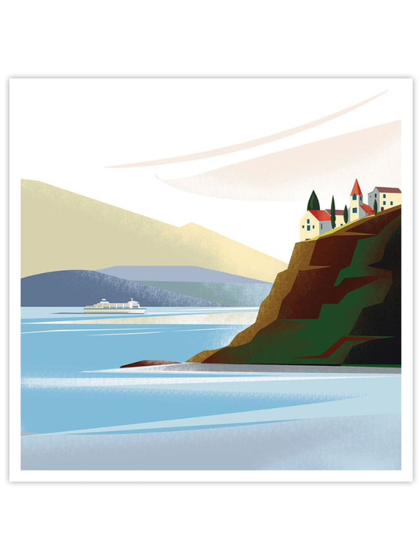 Wall Prints - Illustrated Italian Landscape IX