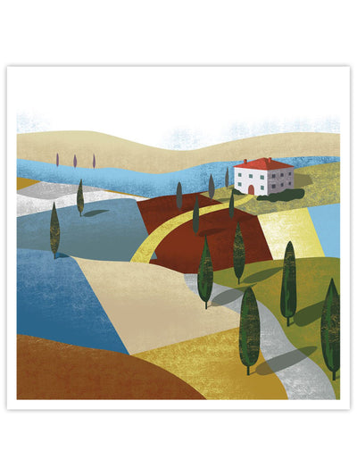 Illustrated Italian Landscape I Wall Prints