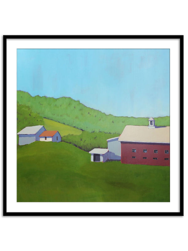 Wall Prints - Primary Barns VI