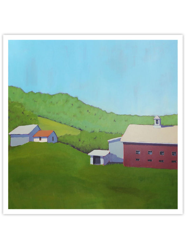 Wall Prints - Primary Barns VI