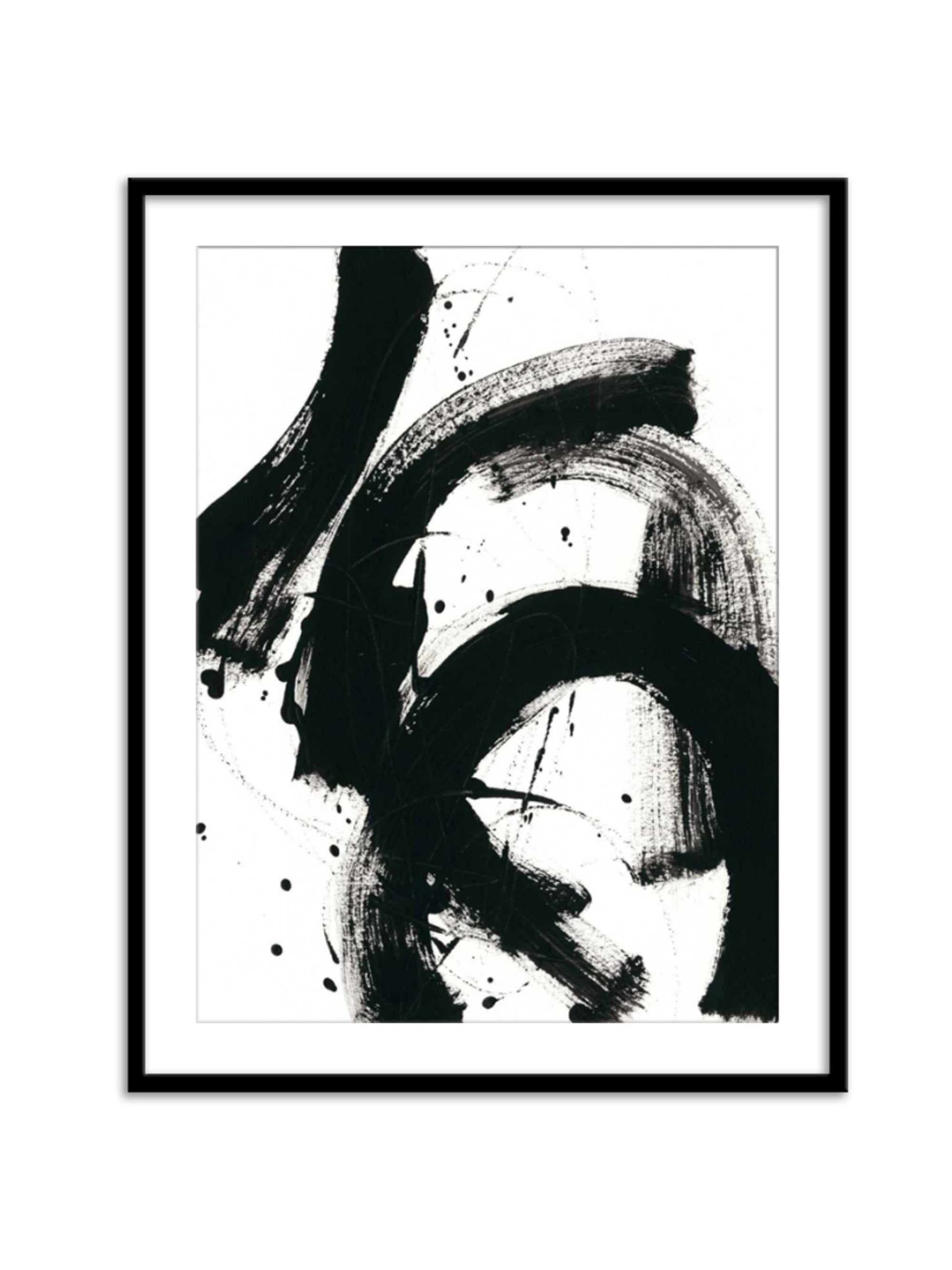 Wall Prints - Onyx Gesture II