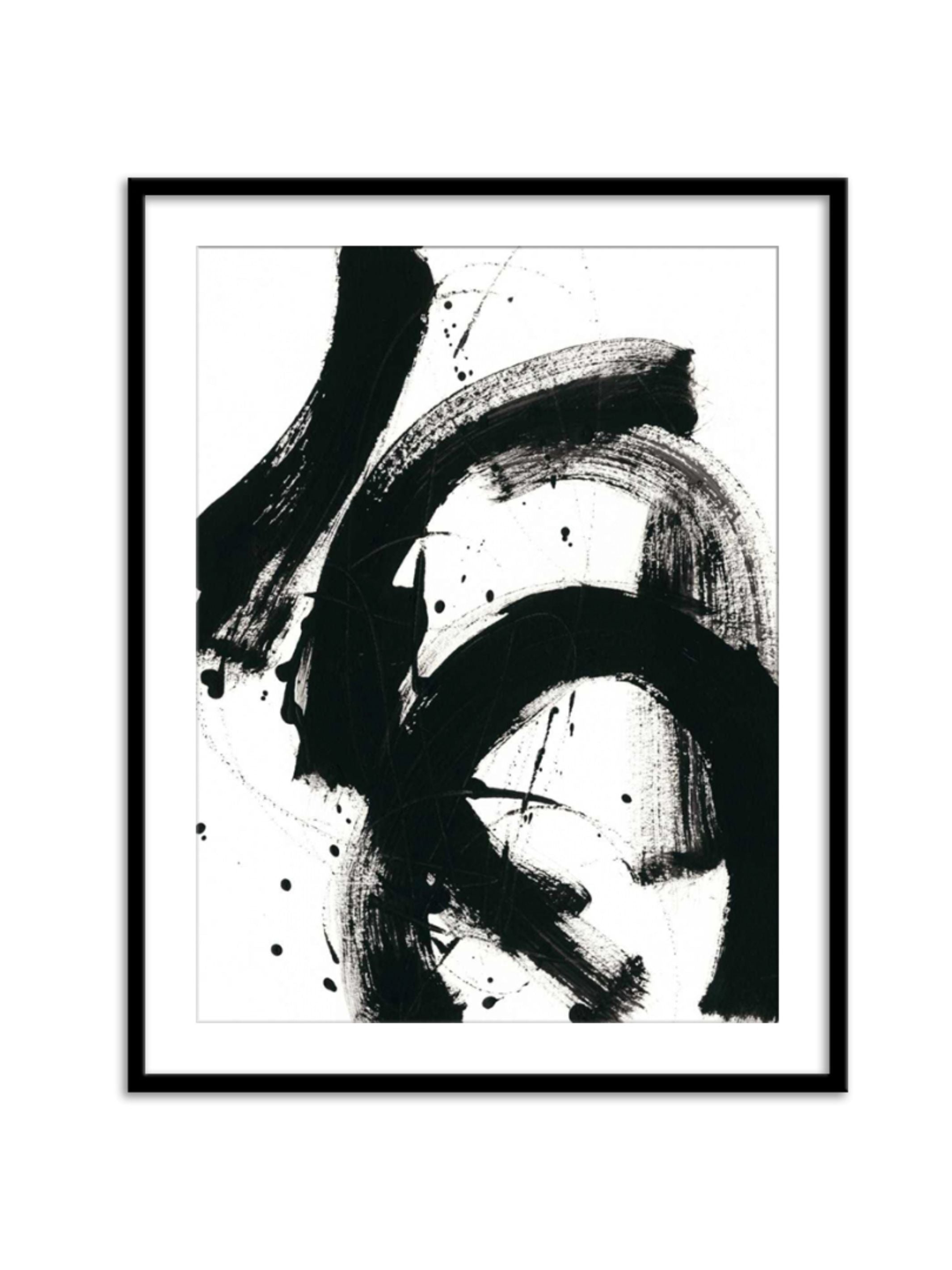 Wall Prints - Onyx Gesture II