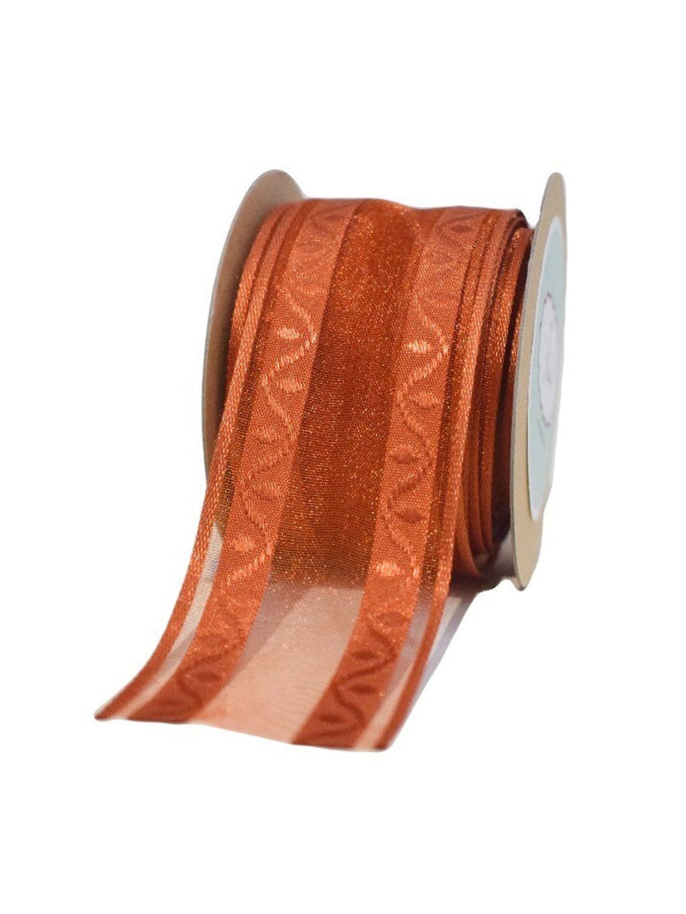 Copper Sheer With Satin Edges Ribbon