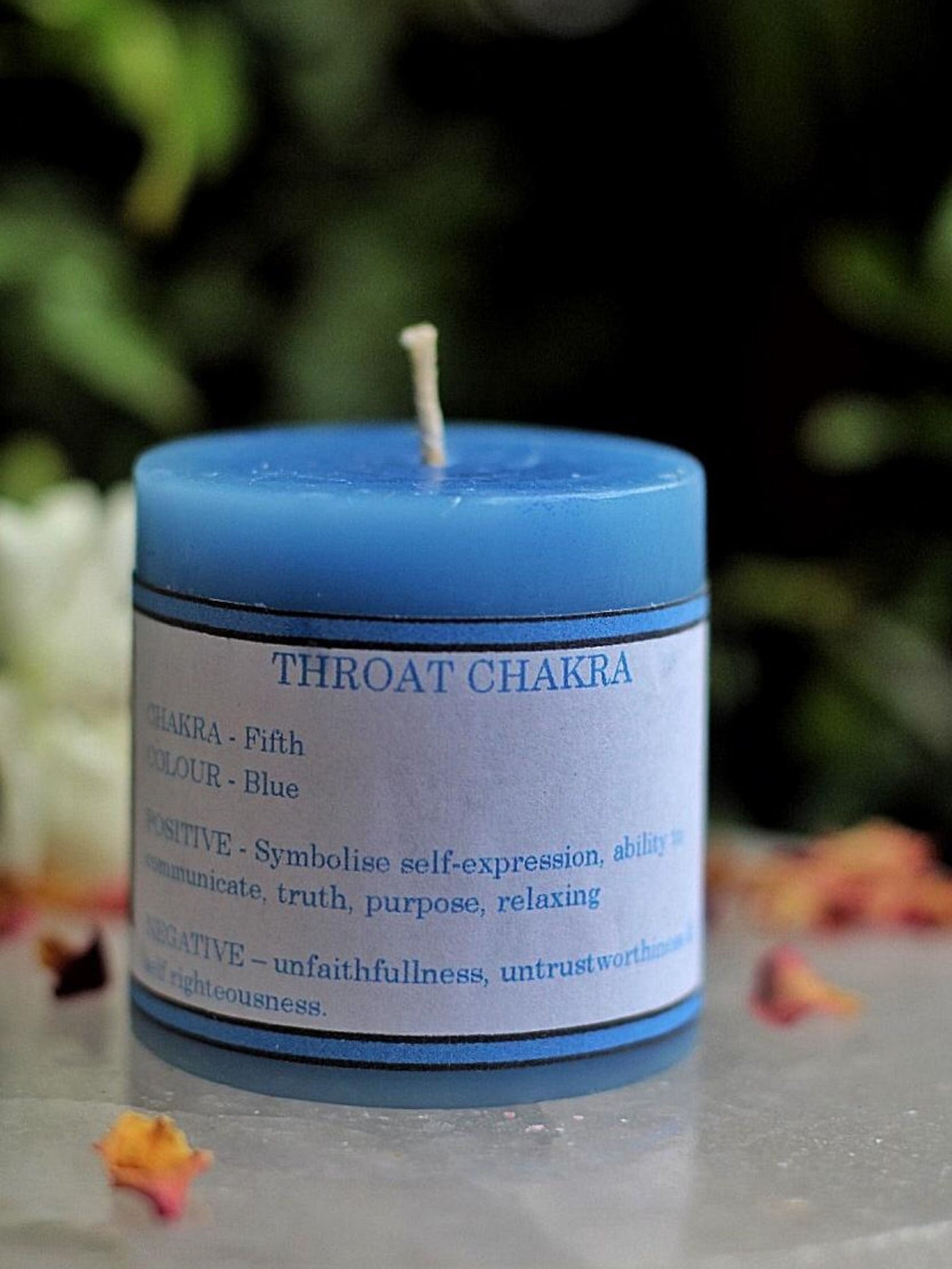Throat Chakra Candle