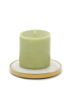 Marble Yang Pillar Candle Plates