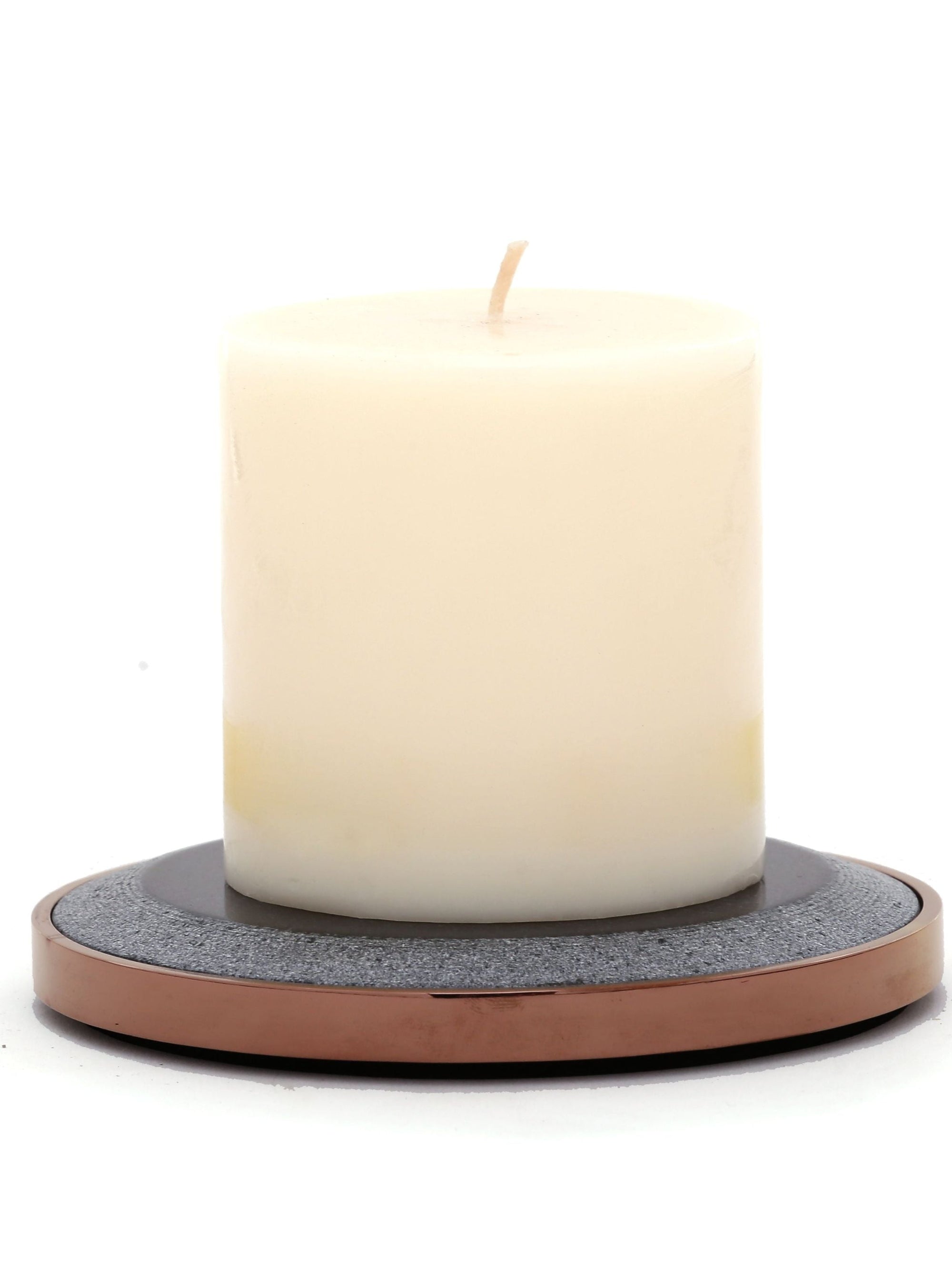 Marble Yin Pillar Candle Plates
