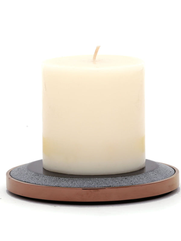 Marble Yin Pillar Candle Plates