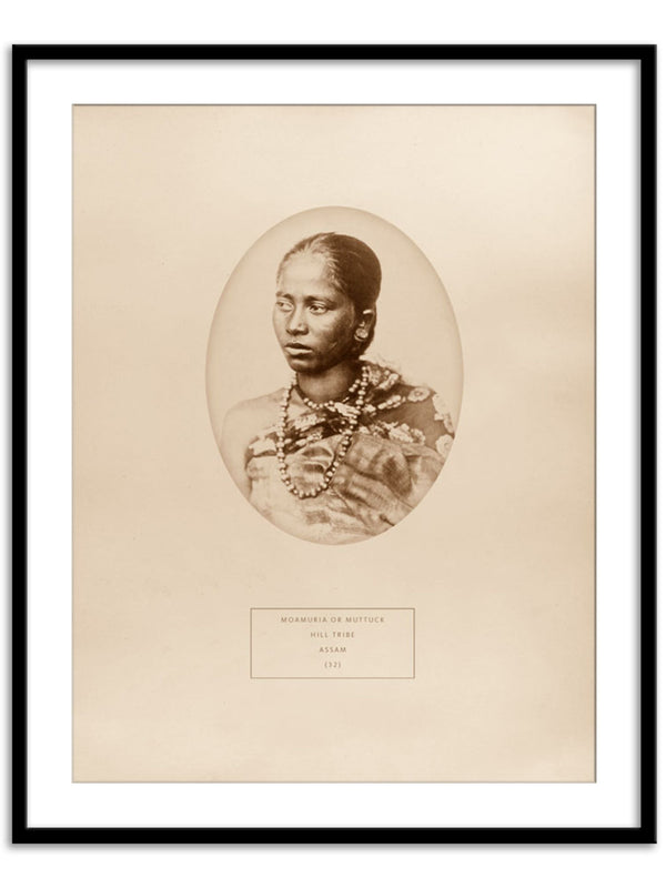 Wall Prints - A Moamuria hill tribal woman from Assam