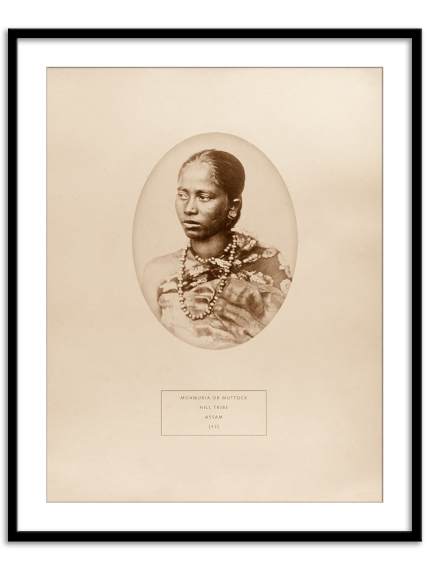 A Moamuria hill tribal woman from Assam Wall Prints