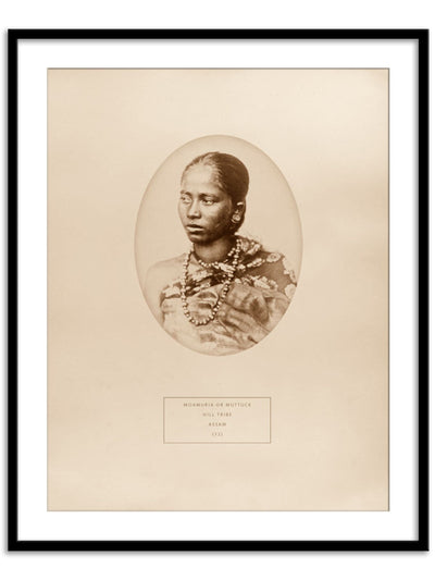 A Moamuria hill tribal woman from Assam Wall Prints