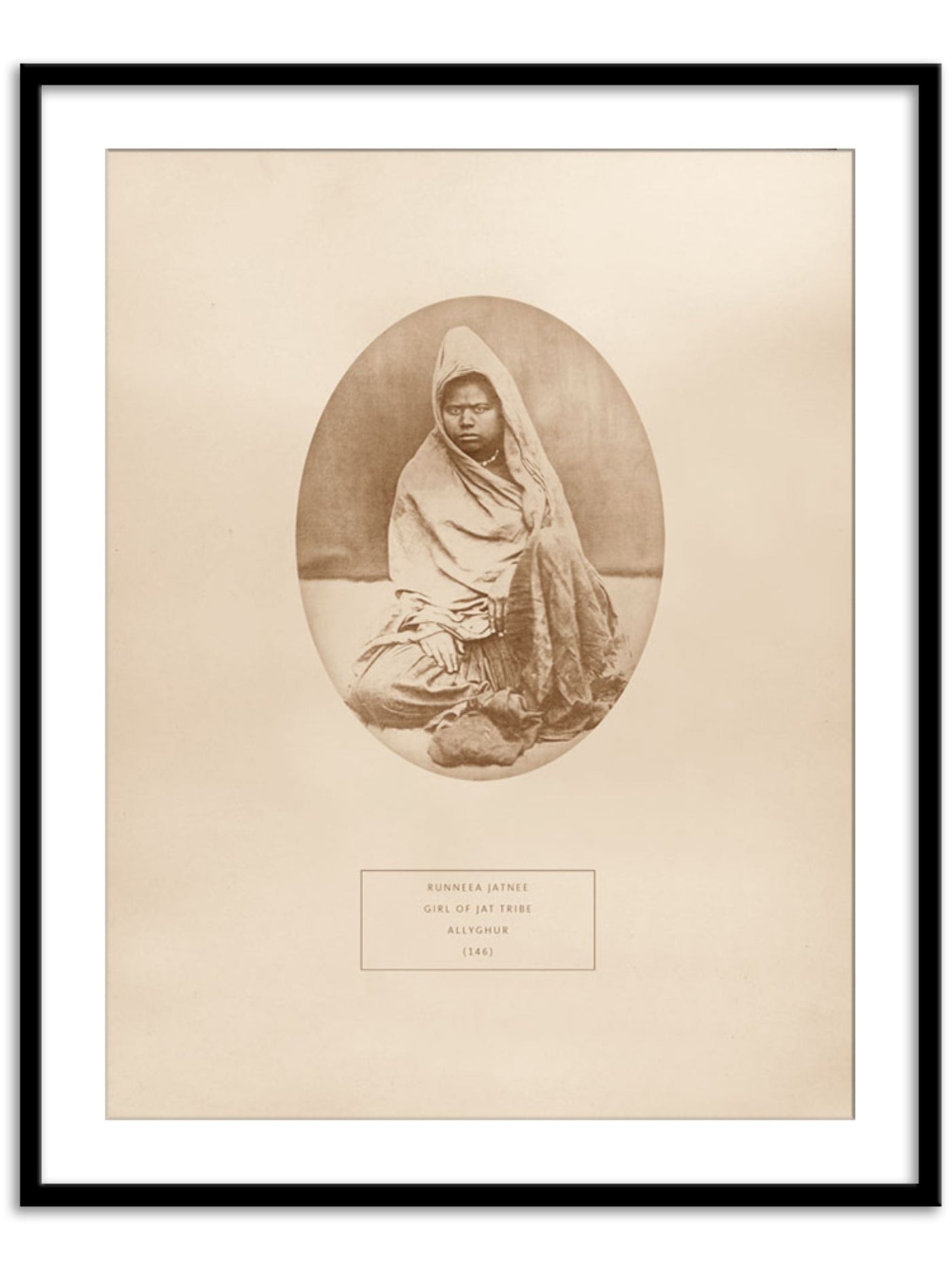 A Runneea Jatnee girl of Jat tribe from Allyghur Wall Prints
