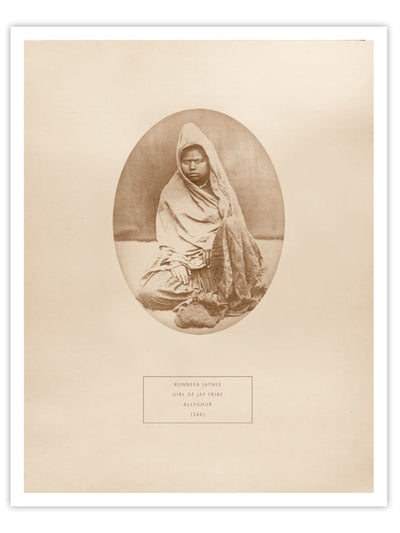 A Runneea Jatnee girl of Jat tribe from Allyghur Wall Prints