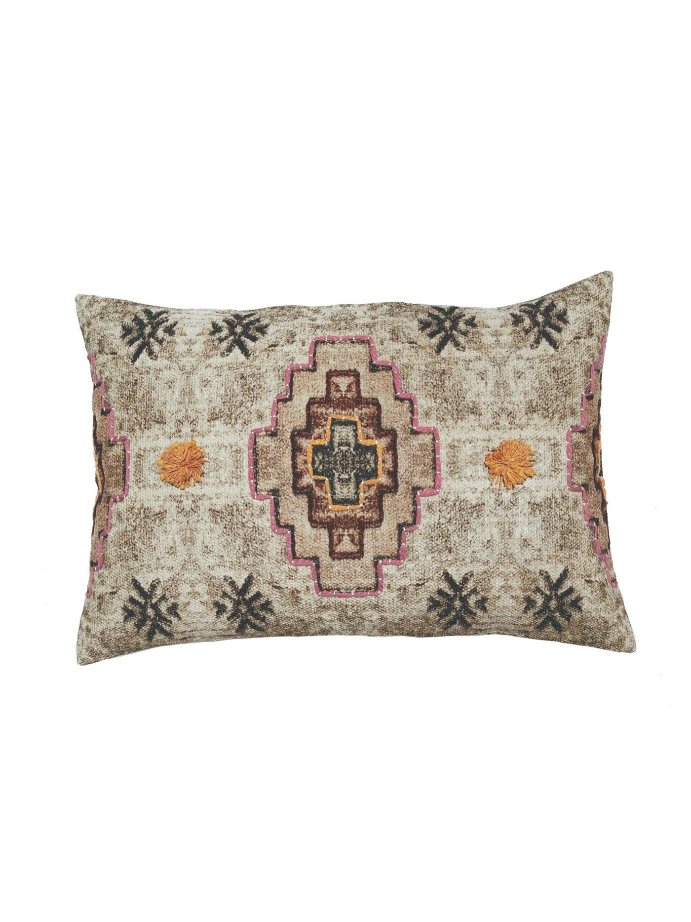 Adamas Embroidered Pillow Cover