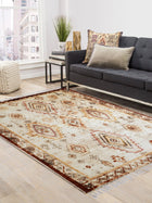 Adamas Embroidered Cotton Rug
