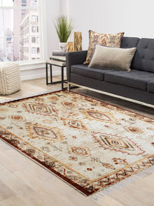 Adamas Embroidered Cotton Rug