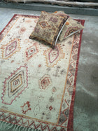 Adamas Embroidered Cotton Rug