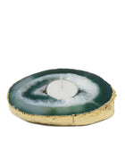 Agate Candle Holder Green