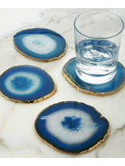 Agate Coasters Blue Set of 4