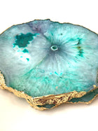 Agate Coasters Green Set of 4