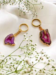 Keychain - Pink Agate
