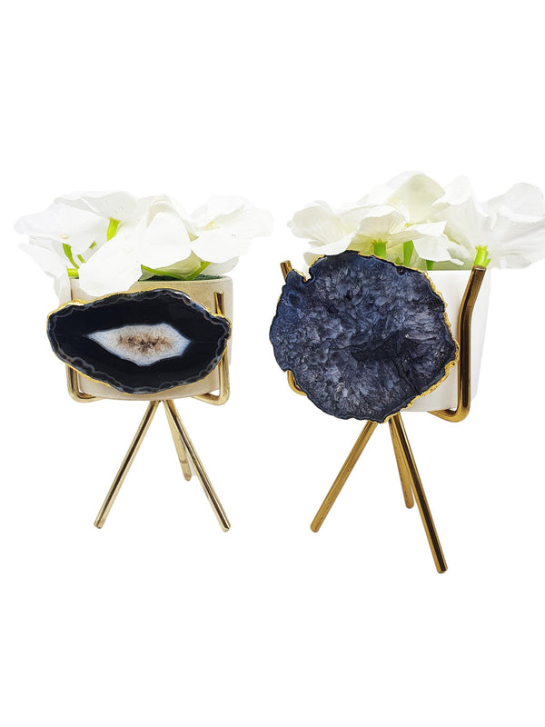 Agate Planter Black
