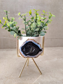 Agate Planter Black
