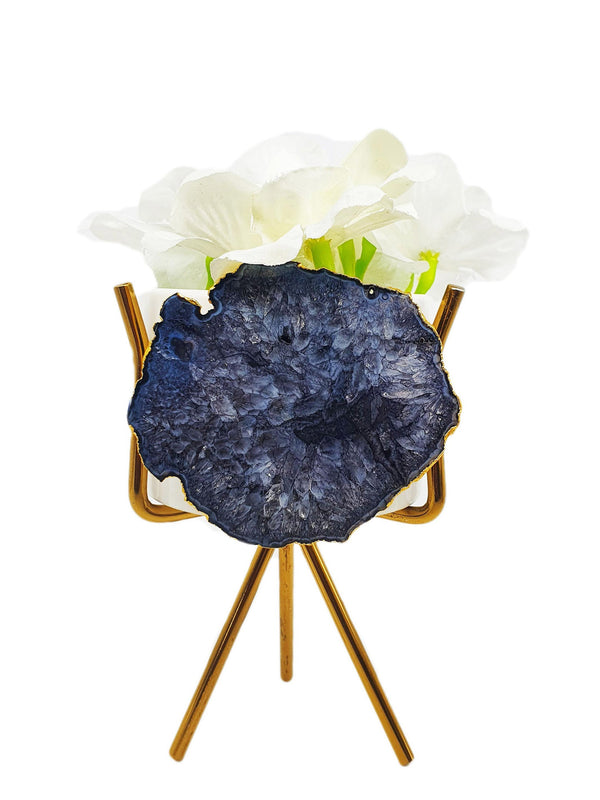 Agate Planter Black