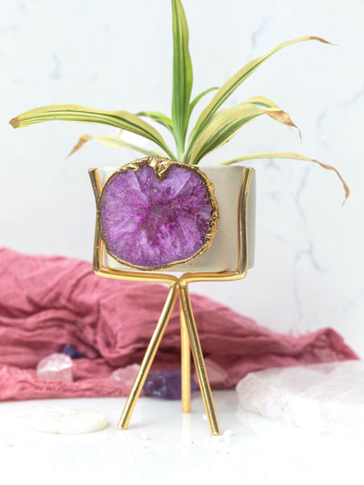 Agate Planter Pink