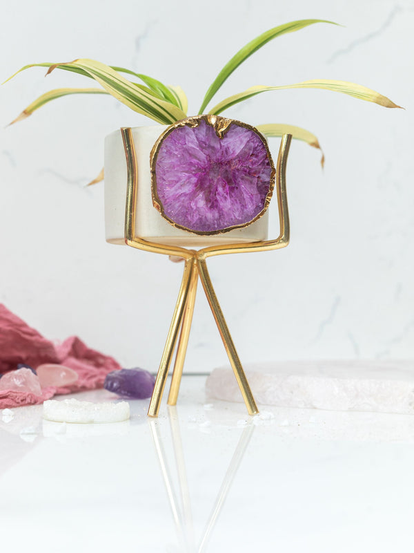 Agate Planter Pink
