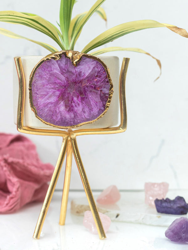 Agate Planter Pink