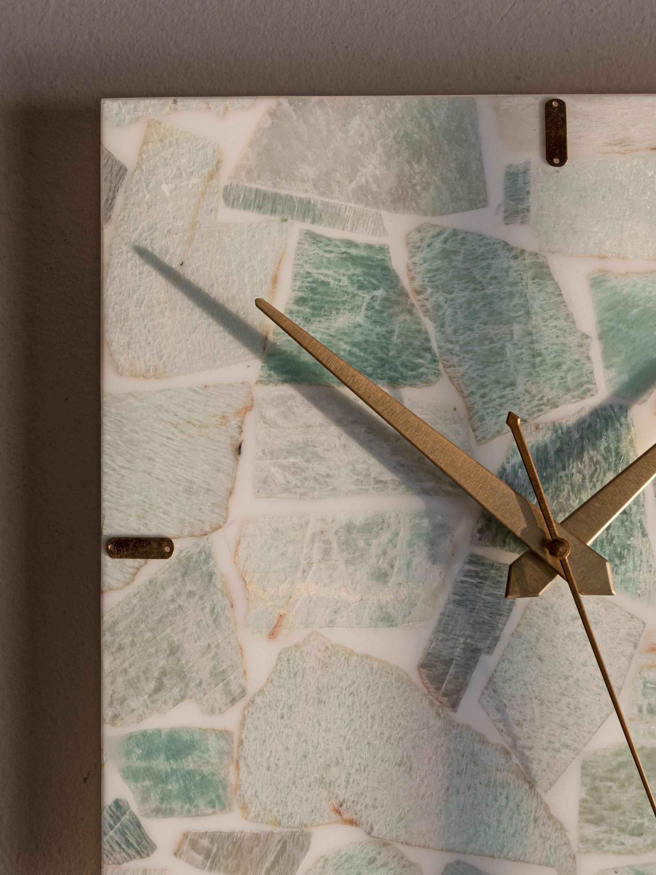 Amazonite Square Wall Clock
