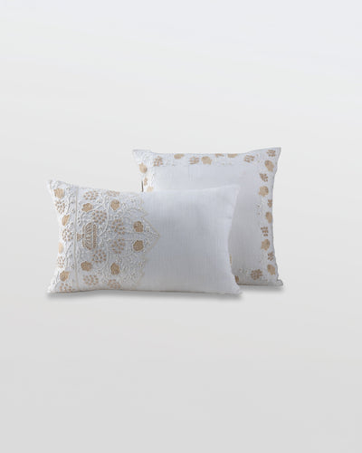 Cushion Cover - Angoor Bela Border Ivory