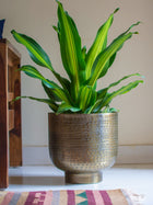 Antique Bronze toned Vintage Handcrafted Planter Large
