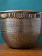 Antique Bronze toned Vintage Handcrafted Tabletop Planter