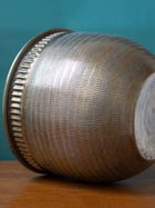 Antique Bronze toned Vintage Handcrafted Tabletop Planter